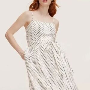 Kate Spade White Polka Dot Dress Med Nwt
